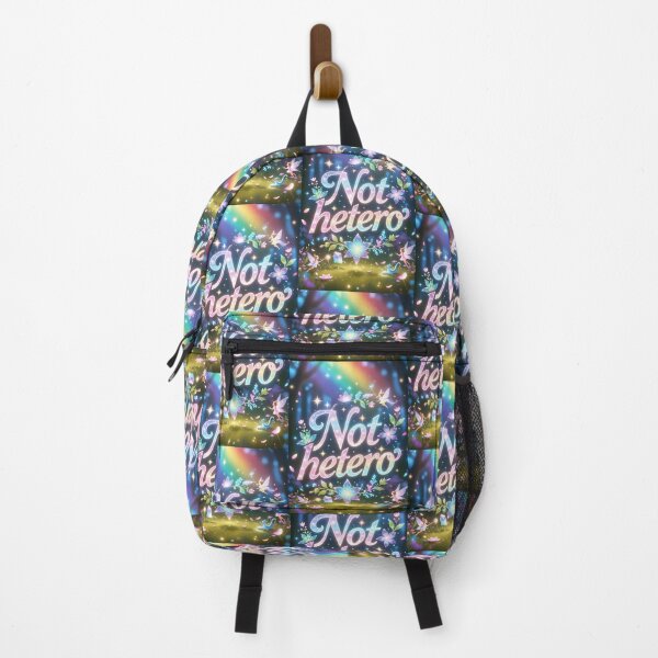 Item preview, Not Hetero – Magical Fairy Fantasy Pride Typography designed and sold by ZhivanCrimson.
