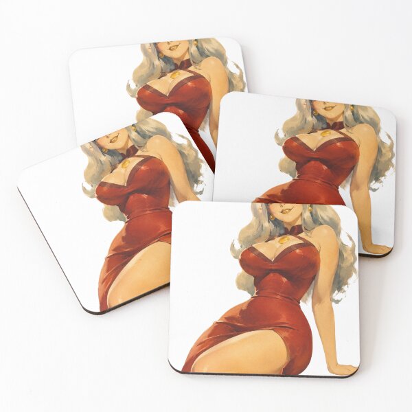 Item preview, Elegant Elf Pin-Up | Original Fantasy Vintage Elf Woman Illustration designed and sold by Cosplayvintage.