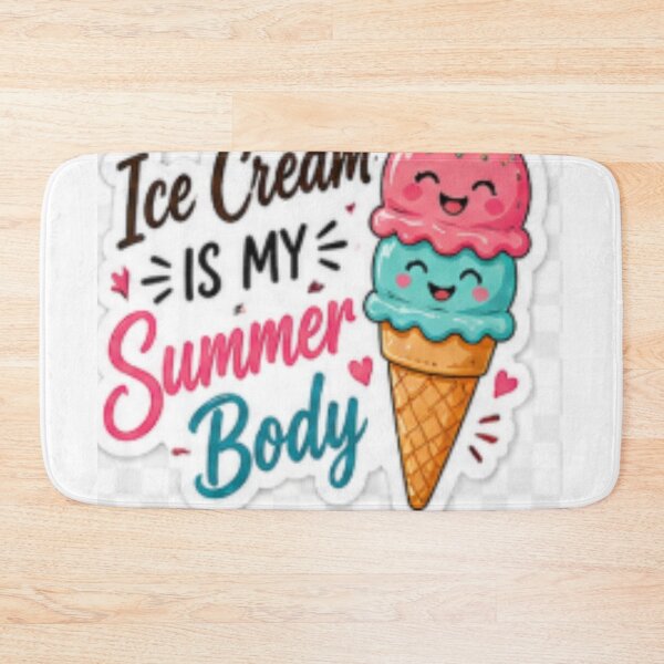 Item preview, Ice Cream Is My Summer Body Cute Kawaii Ice Cream Summer PNG Design designed and sold by ser-Ile.