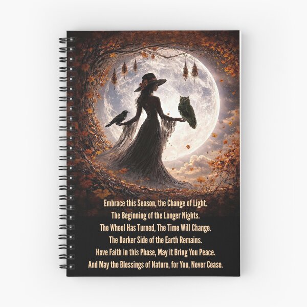 Item preview, Autumn Fall Equinox Mabon Mystical Night with Full Moon designed and sold by Stephanie Laird.