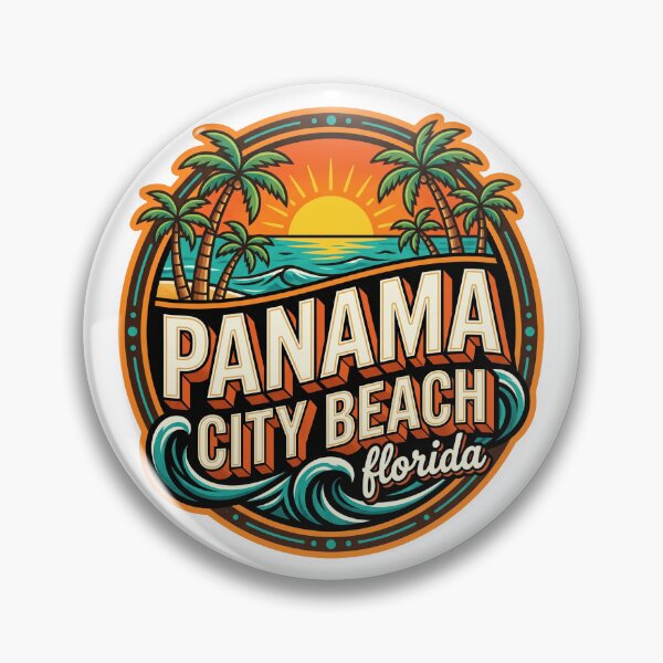 Item preview, Vintage Panama City Beach Florida Retro Sunset Vacation designed and sold by IsDesignHub.