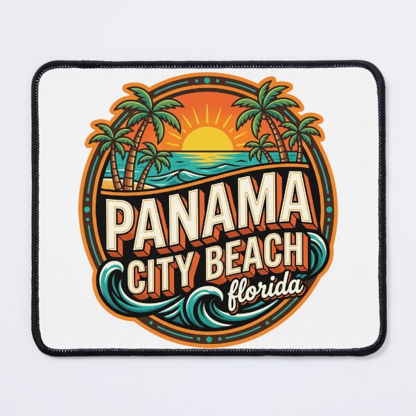 Item preview, Vintage Panama City Beach Florida Retro Sunset Vacation designed and sold by IsDesignHub.
