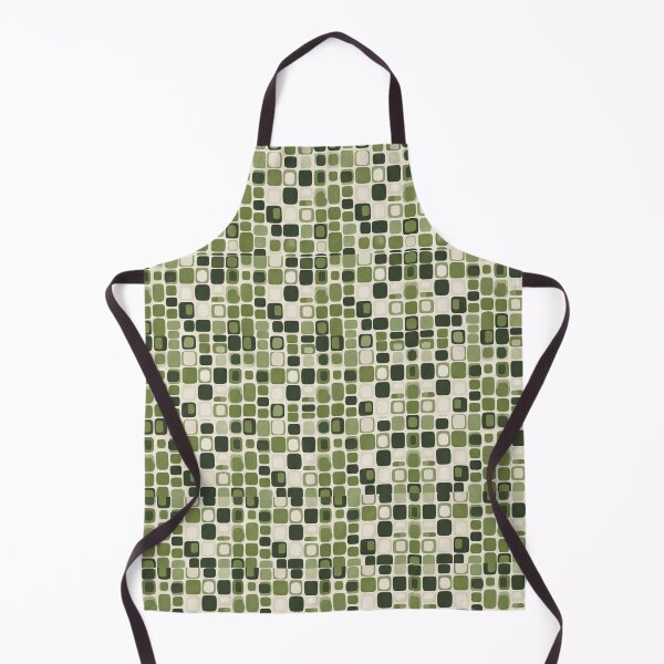 Item preview, Mid Century Modern Green Geometric Pattern designed and sold by Atum&Art.