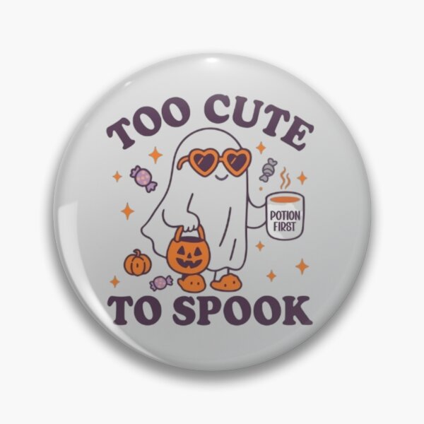 Item preview, Too Cute To Spook Halloween Ghost with Pumpkin and Potion designed and sold by Kyilestore.