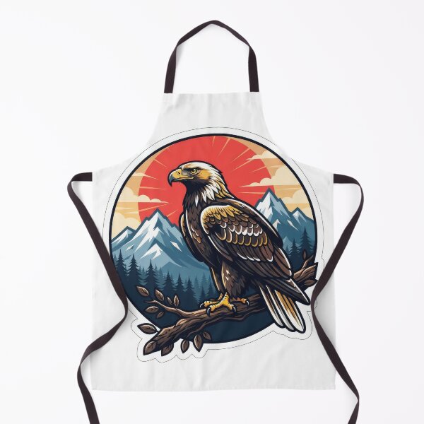 Item preview, Majestic Eagle Perched in Mountain Landscape designed and sold by Rahat3344.