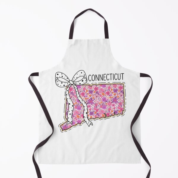 Item preview, Cute Connecticut Floral Map Graphic Coquette Bow Design designed and sold by Paper Drip.