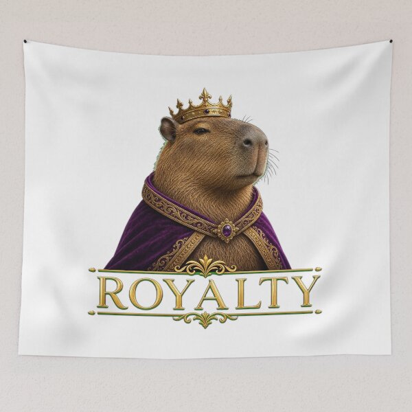 Item preview, RESPECT THE CAPYBARA Royal Capybara Majestic Design - King of Chill Illustration  designed and sold by Uglyandcute.