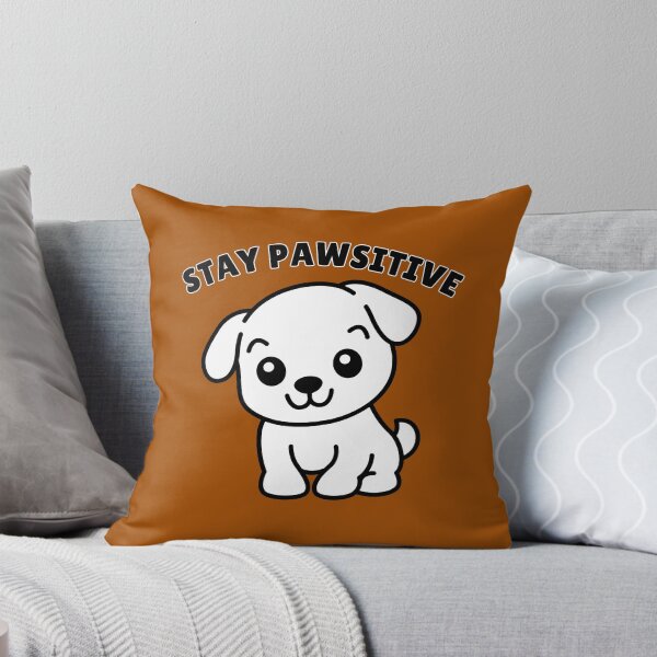 Item preview, Stay Pawsitive Cute Puppy | Positive Dog Quote | Kawaii Dog Lover Design designed and sold by Rush2Buy.