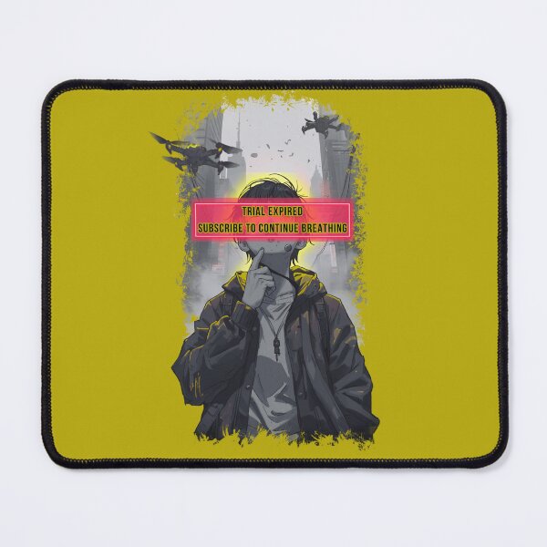 Item preview, Subscribe To Breathe Cyberpunk Dystopian Satire Manga Art designed and sold by The Fine Print by BassAddict.