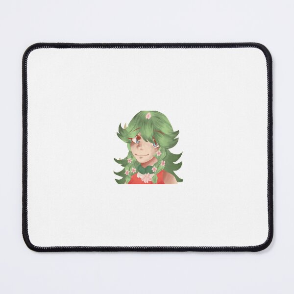 Item preview, Cute Anime Girl with Green Hair and Pink Flowers - Floral Chibi Art designed and sold by Manga moshi .