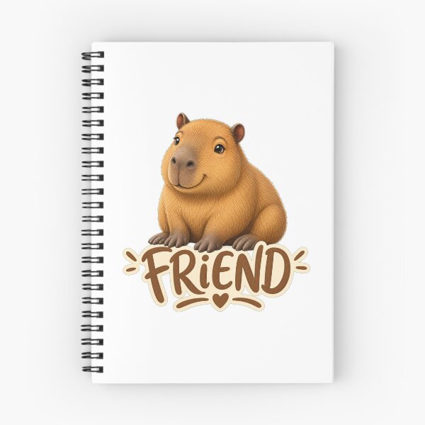 Item preview, RESPECT THE CAPYBARA Friendly Capybara Companion Design - Cute Hand-Drawn Illustration designed and sold by Uglyandcute.
