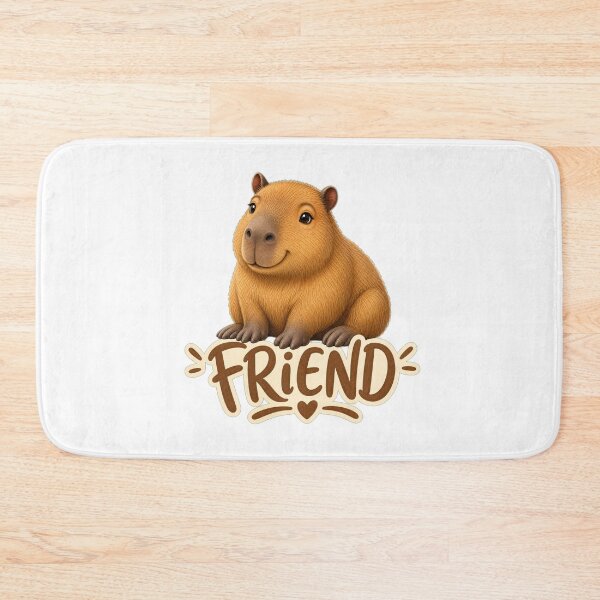 Item preview, RESPECT THE CAPYBARA Friendly Capybara Companion Design - Cute Hand-Drawn Illustration designed and sold by Uglyandcute.