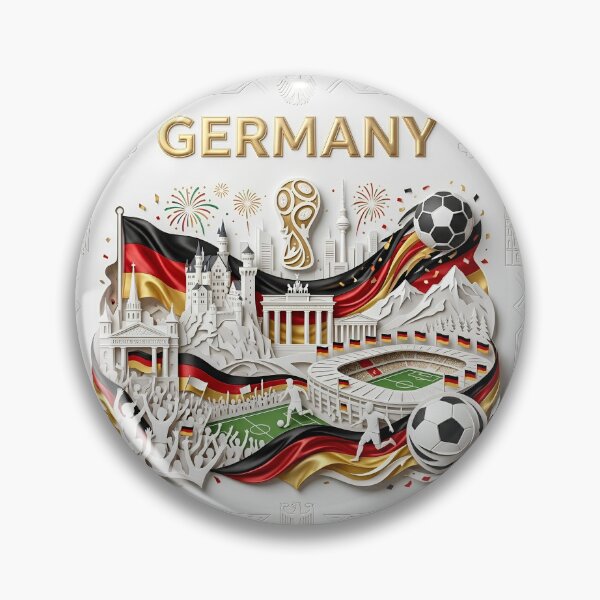 Item preview, Germany Soccer Pride 2026 - German Football Landmarks 3D  designed and sold by keythxctrs.