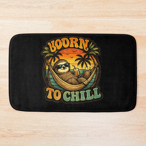 Item preview, Born to chill Sloth Shirt, Funny Sloth Retro Tee, Lazy Animal Humor Graphic, 70s Vintage Aesthetic Cute Sloth T-Shirt designed and sold by hyper retro.