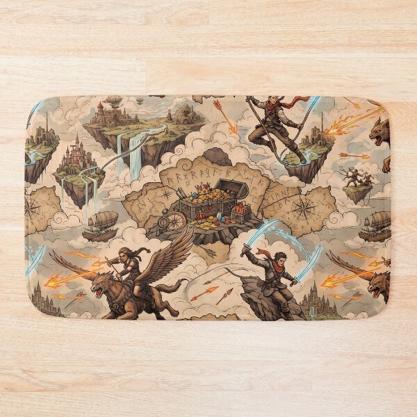 Item preview, Magic Power Fantasy RPG Pixel Art Seamless Pattern designed and sold by ART ATTACK ZONE.