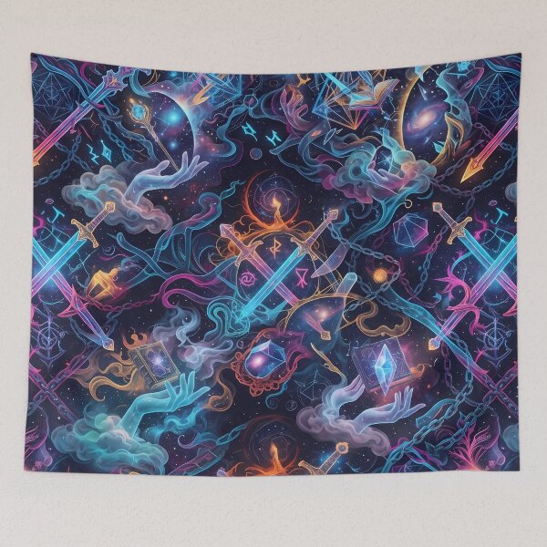 Item preview, Story Power Fantasy RPG Pixel Art Seamless Pattern designed and sold by ART ATTACK ZONE.