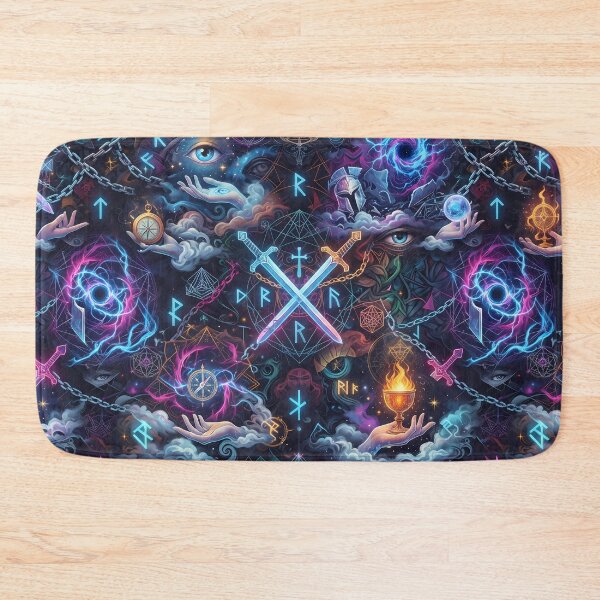 Item preview, Eye Power Fantasy RPG Pixel Art Seamless Pattern designed and sold by ART ATTACK ZONE.