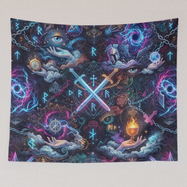 Item preview, Eye Power Fantasy RPG Pixel Art Seamless Pattern designed and sold by ART ATTACK ZONE.