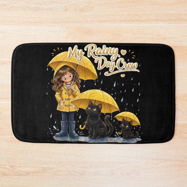 Item preview, My Rainy Day Crew - Girls & Cats designed and sold by thirtyonestars.
