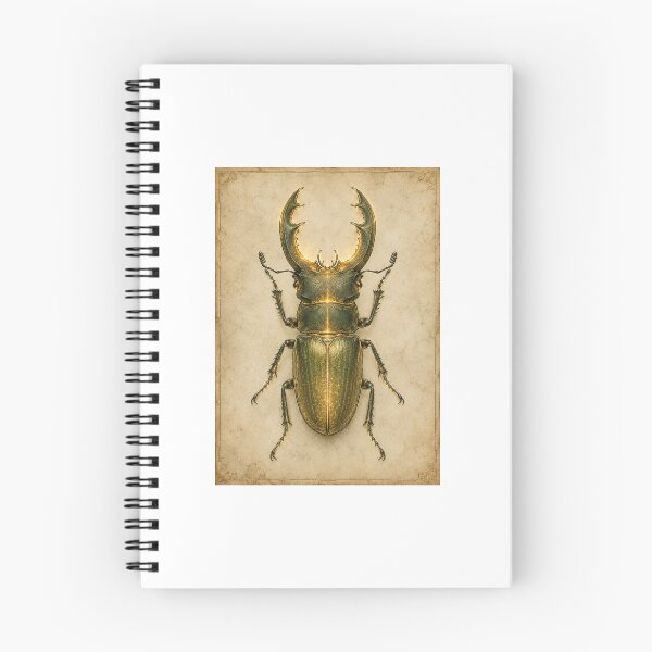 Item preview, Glowing Beetle Entomology Specimen Art — Luminous Vintage Botanical Print for a Science Teacher Gift designed and sold by Brackenlume Studio.