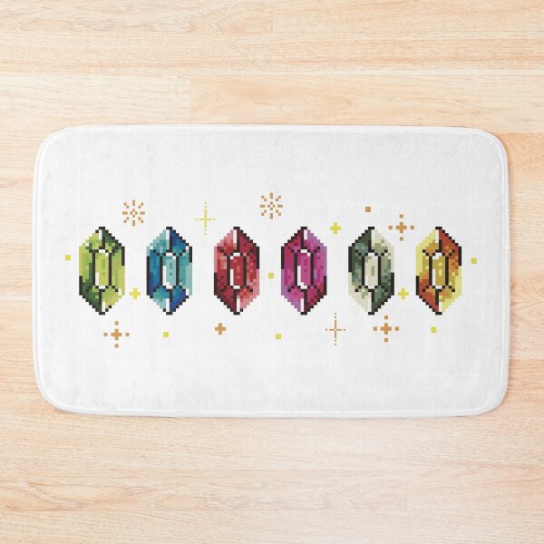 Item preview, Rupees pixel art zelda designed and sold by samuzai.