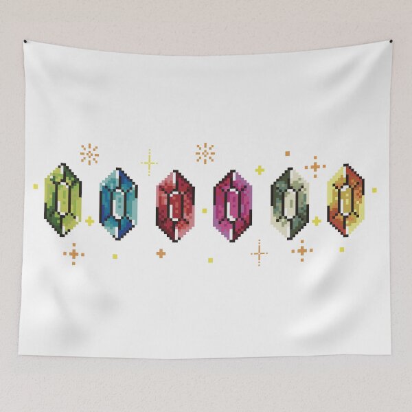Item preview, Rupees pixel art zelda designed and sold by samuzai.