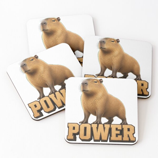 Item preview,  RESPECT THE CAPYBARA Power Capybara Bold Design - Strong and Grounded Illustration designed and sold by Uglyandcute.