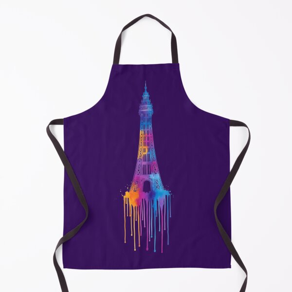 Item preview, Blackpool Tower Watercolor Dripping Paint Silhouette designed and sold by Exquisite Design Studio „Paculówka”.