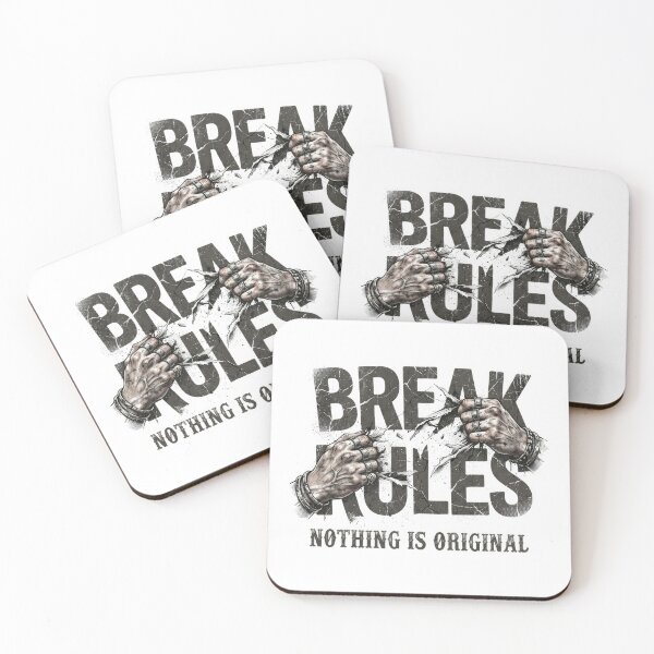 Item preview, Break Rules Motivational Quote T-Shirt Design designed and sold by Rahat3344.