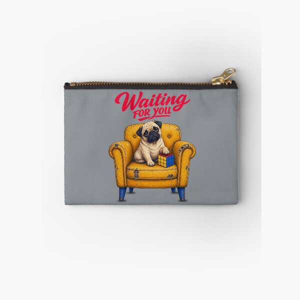 Item preview, Waiting For You – Vintage Pug designed and sold by Aimetoi.