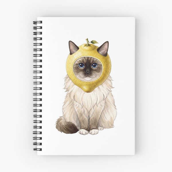 Item preview, Kawaii Fruit Kitty | Ragdoll Cat & Lemon designed and sold by KittyClosetStore.