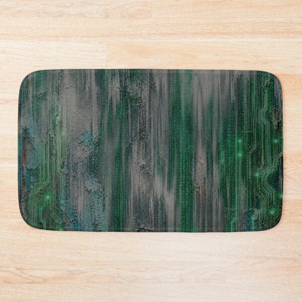 Item preview, Abstract Cyberpunk Green - Black Canvas designed and sold by Ingorgia Studio.