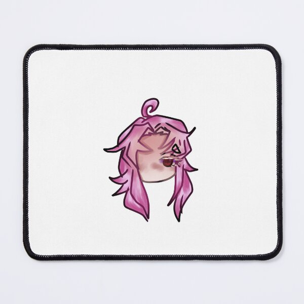 Item preview, Cute Mysterious Anime Girl with Pink Hair - One Eye Chibi Art designed and sold by Manga moshi .