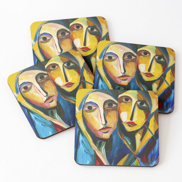 Item preview, Two Faces Abstract Canvas designed and sold by Pierce Millington Gallery.