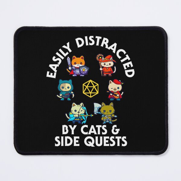Item preview, RPG Gamer Cat Side Quest designed and sold by sportfantees.