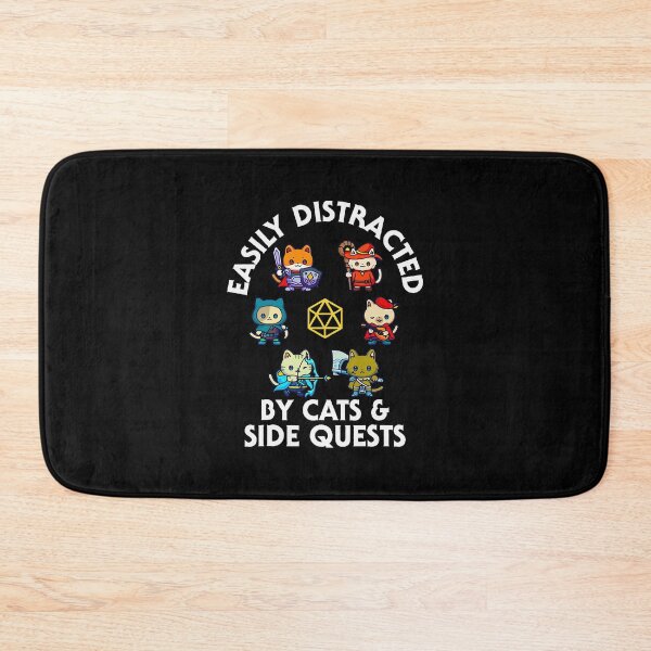 Item preview, RPG Gamer Cat Side Quest designed and sold by sportfantees.