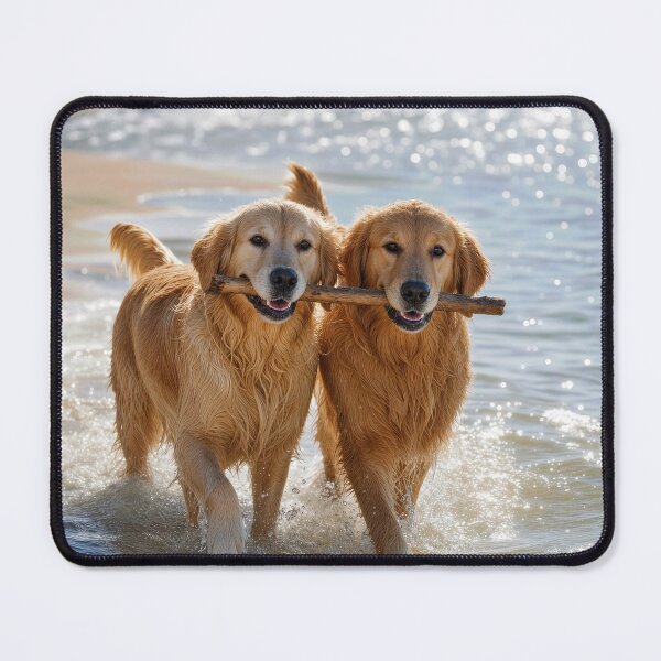 Item preview, Golden Retriever Dogs Carrying a Stick designed and sold by Maria Dryfhout.