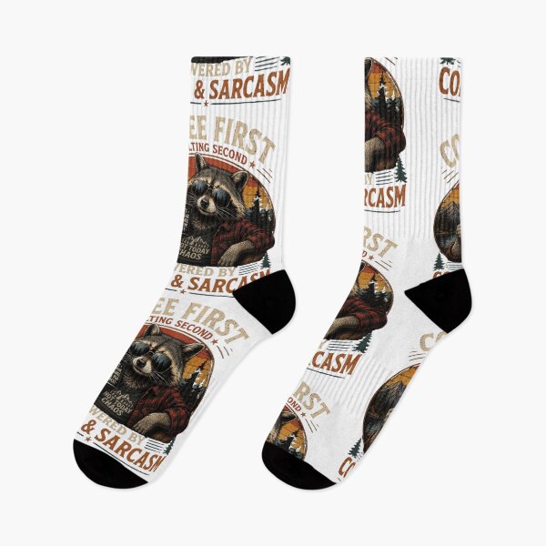 Item preview, Coffee First, Sarcasm Second Raccoon Design designed and sold by Kolibra.