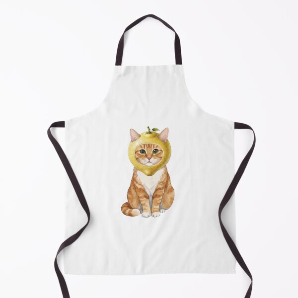 Item preview, Kawaii Fruit Kitty | Orange Tabby/Ginger Cat & Lemon designed and sold by KittyClosetStore.