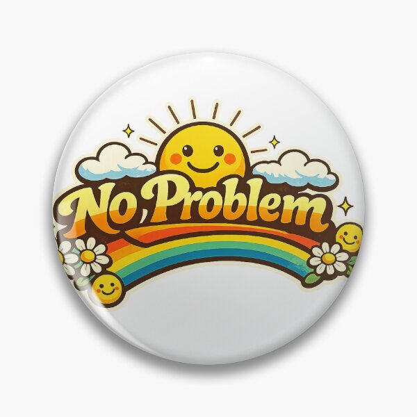 Item preview, No problem rainbow typography  designed and sold by Krishnacre8.