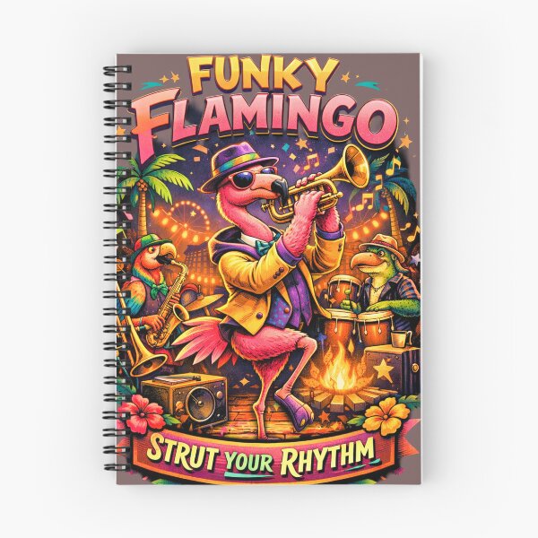 Item preview, Funky Flamingo Brass Band – “Strut Your Rhythm” designed and sold by DecibelDecor034.