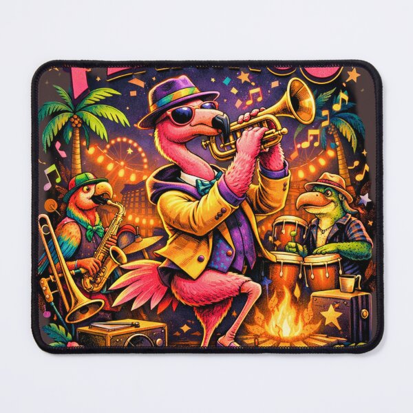 Item preview, Funky Flamingo Brass Band – “Strut Your Rhythm” designed and sold by DecibelDecor034.