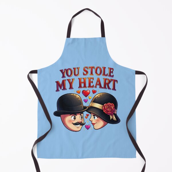 Item preview, You Stole My Heart – Romantic Vintage Bowler & Cloche Hat Love Illustration designed and sold by StakkaFu.