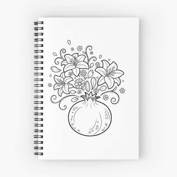 Item preview, Pomegranate Bloom Floral Botanical Illustration designed and sold by ArtPer-design.