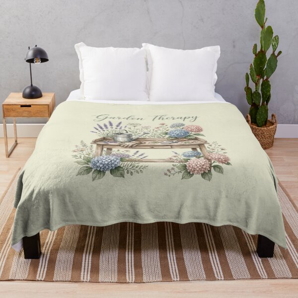 Item preview, Garden Therapy Vintage Watercolour Floral Potting Bench T-Shirt designed and sold by PACS0011.