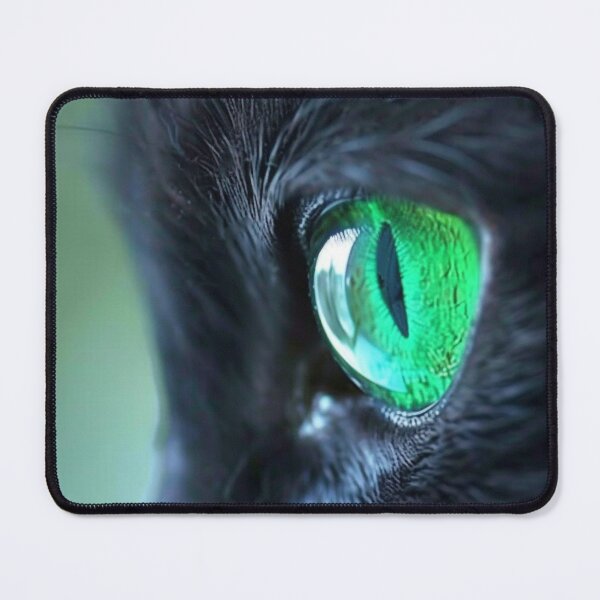 Aperçu de l'œuvre Chat noir aux yeux d'émeraude créée et vendue par Pierce Millington Gallery.