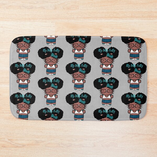 Item preview, Black Girl Hello Kitty Inspired Kawaii Character | Cute Natural Hair Illustration designed and sold by MsGoldenCreates.