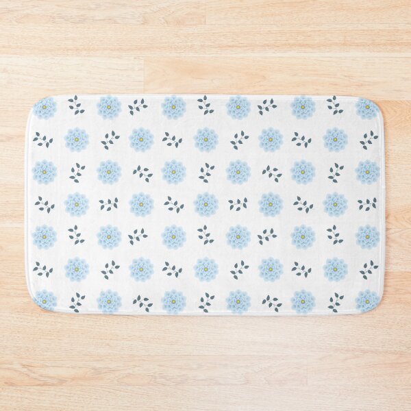 Item preview, Elegant Blue Simple Small Flower Pattern designed and sold by GraffiTimi.