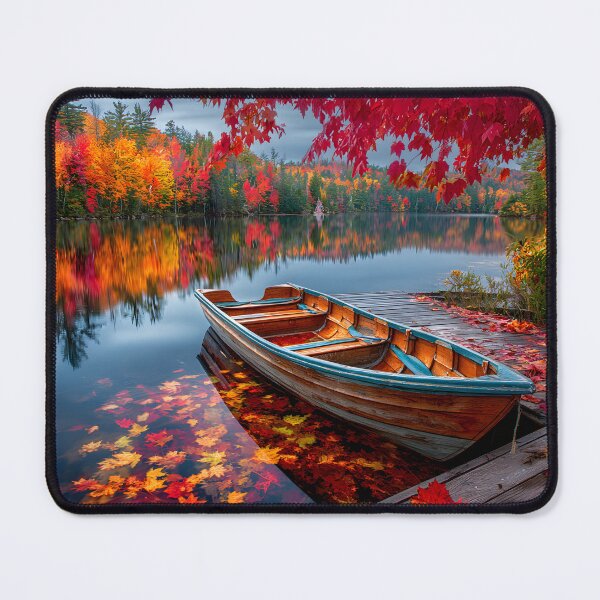 Item preview, A Rowboat Adrift in Colorful Splendor designed and sold by Artessie.