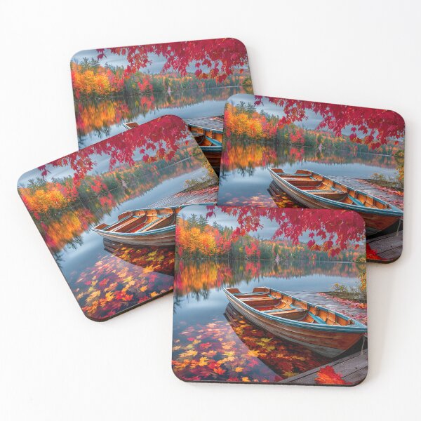 Item preview, A Rowboat Adrift in Colorful Splendor designed and sold by Artessie.